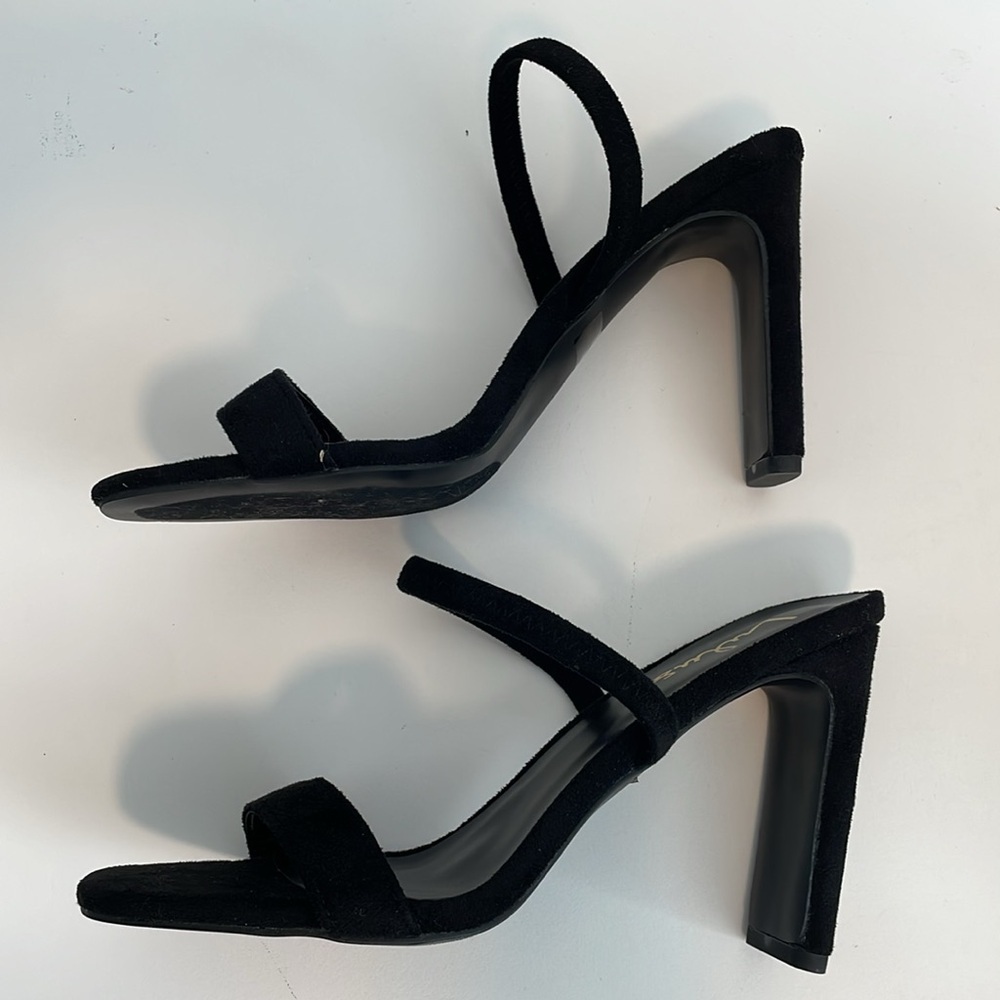 Lulus black strappy suede sandals - Picture 5 of 6